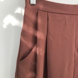 Dusty rose culottes